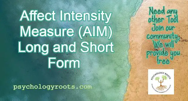 Affect Intensity Measure (AIM) Long and Short Form