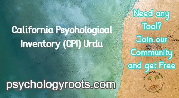 California Psychological Inventory (CPI) Urdu