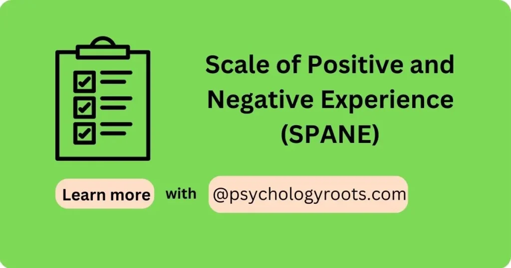 Scale of Positive and Negative Experience (SPANE)