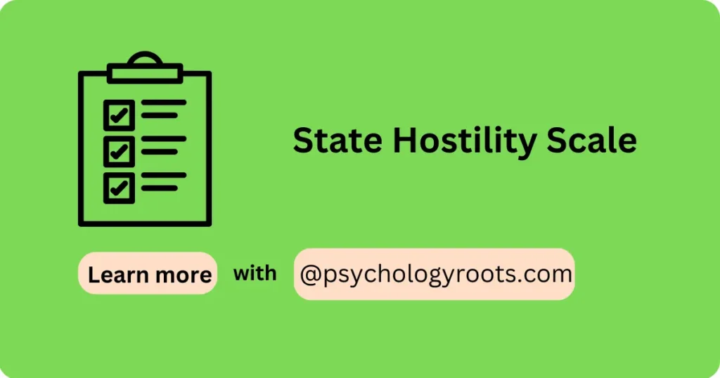 State Hostility Scale