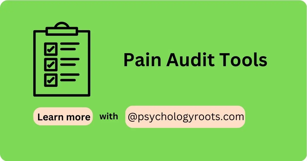 Pain Audit Tools