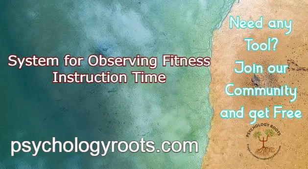 System for Observing Fitness Instruction Time