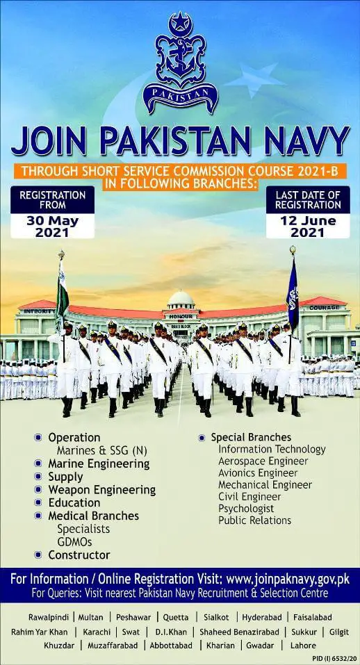 Psychologist Jobs in Pak Navy May 2021