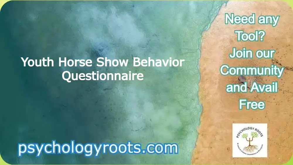 Youth Horse Show Behavior Questionnaire