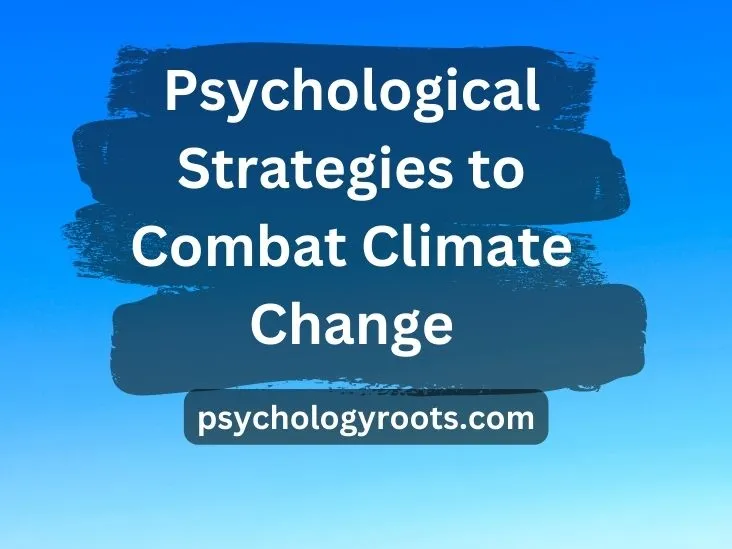 Psychological Strategies to Combat Climate Change