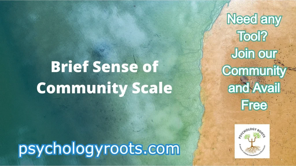 Brief Sense of Community Scale