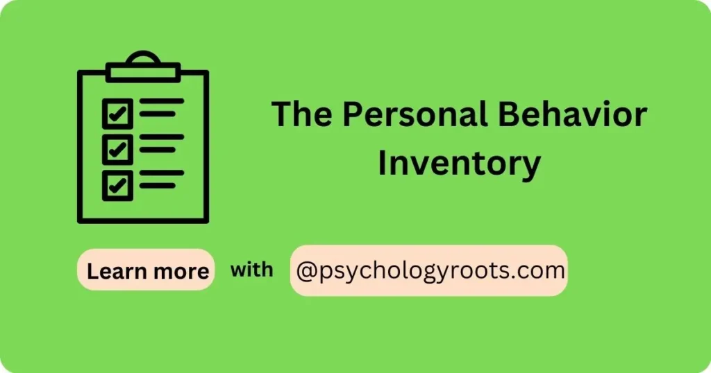 The Personal Behavior Inventory