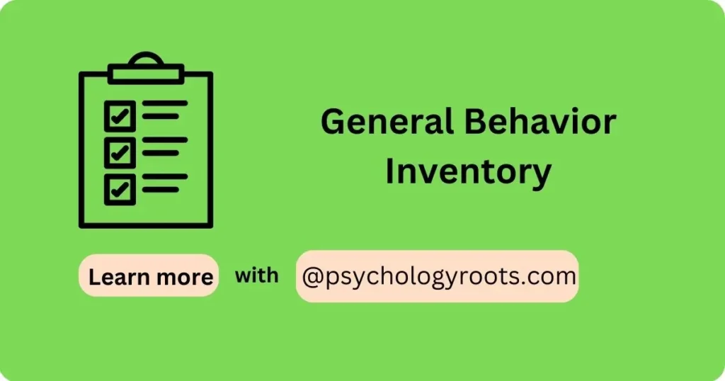 General Behavior Inventory