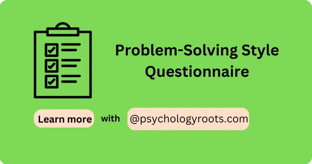 Problem-Solving Style Questionnaire