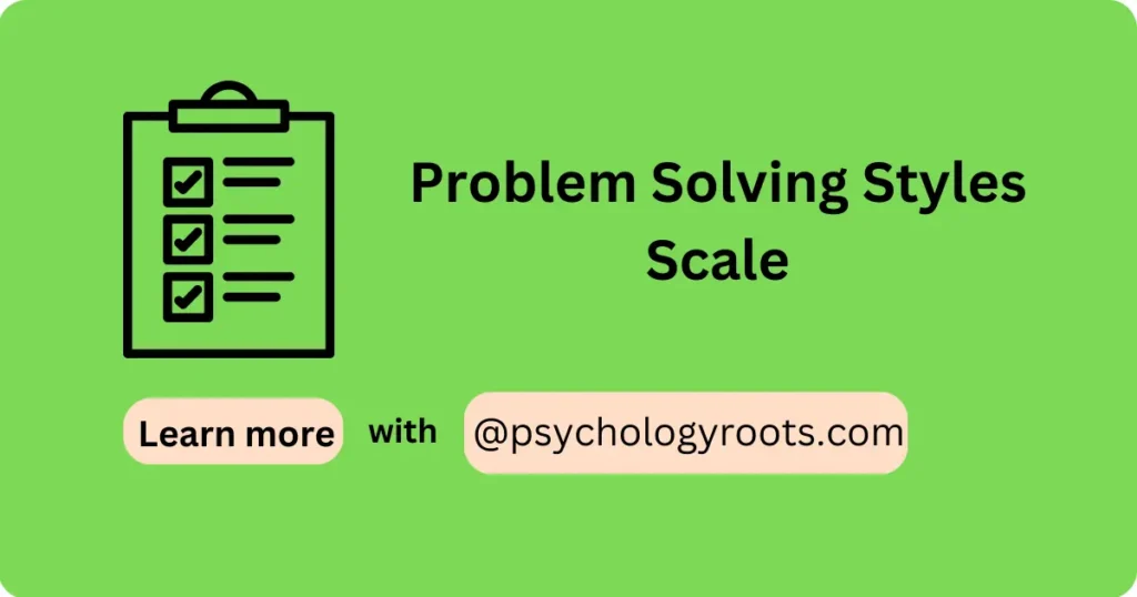 rating scale for problem solving skills
