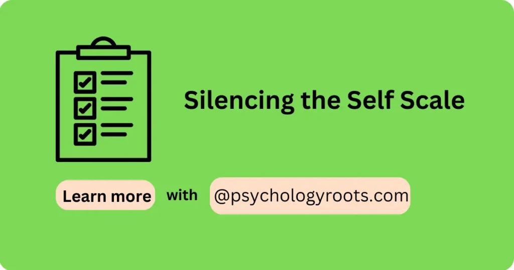 Silencing the Self Scale