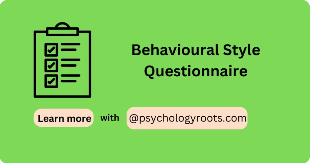 Behavioural Style Questionnaire