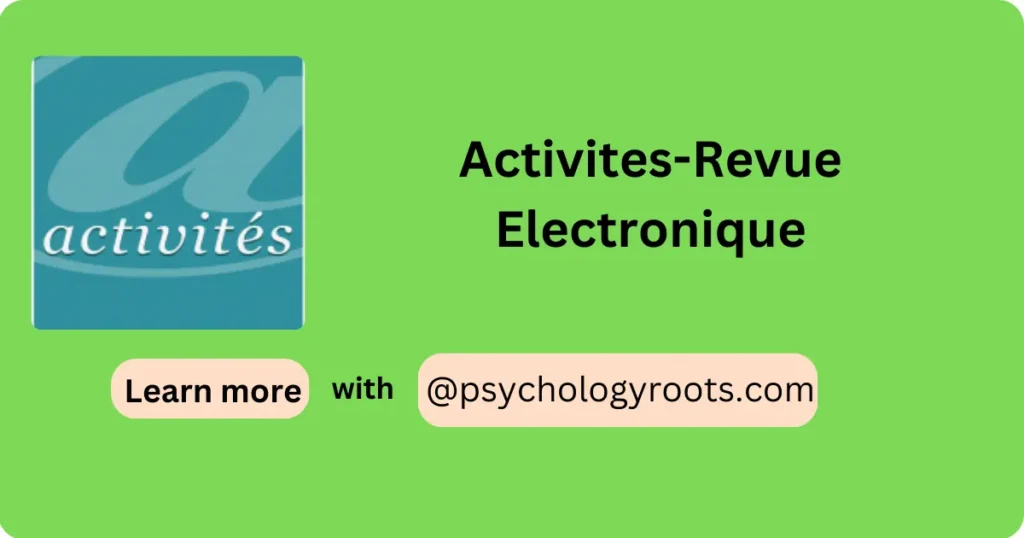 Activites-Revue Electronique
