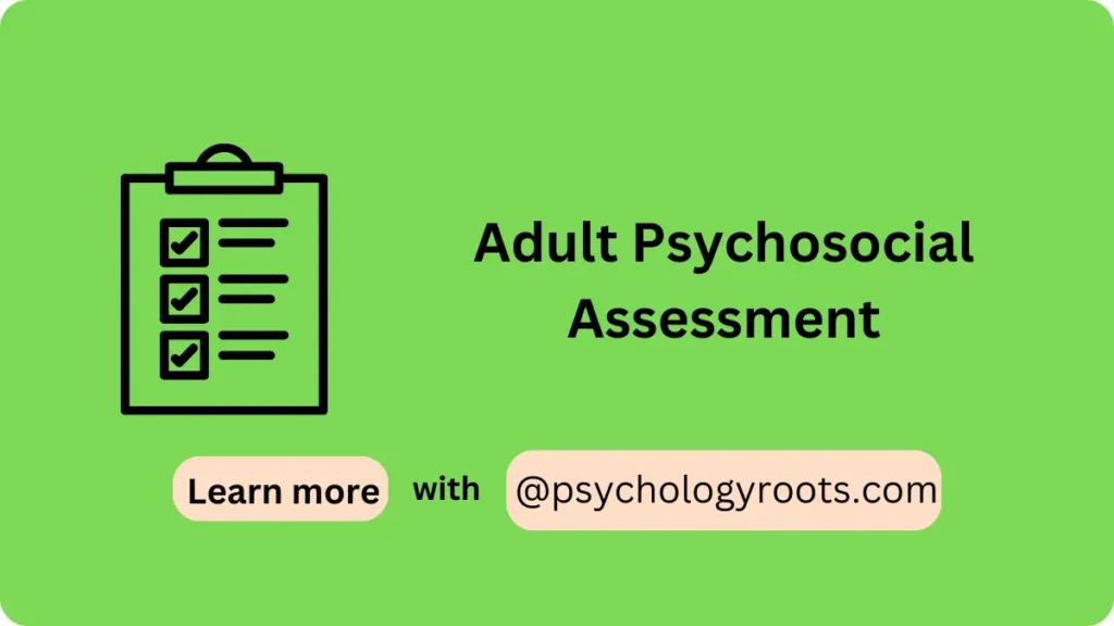 Adult Psychosocial Assessment