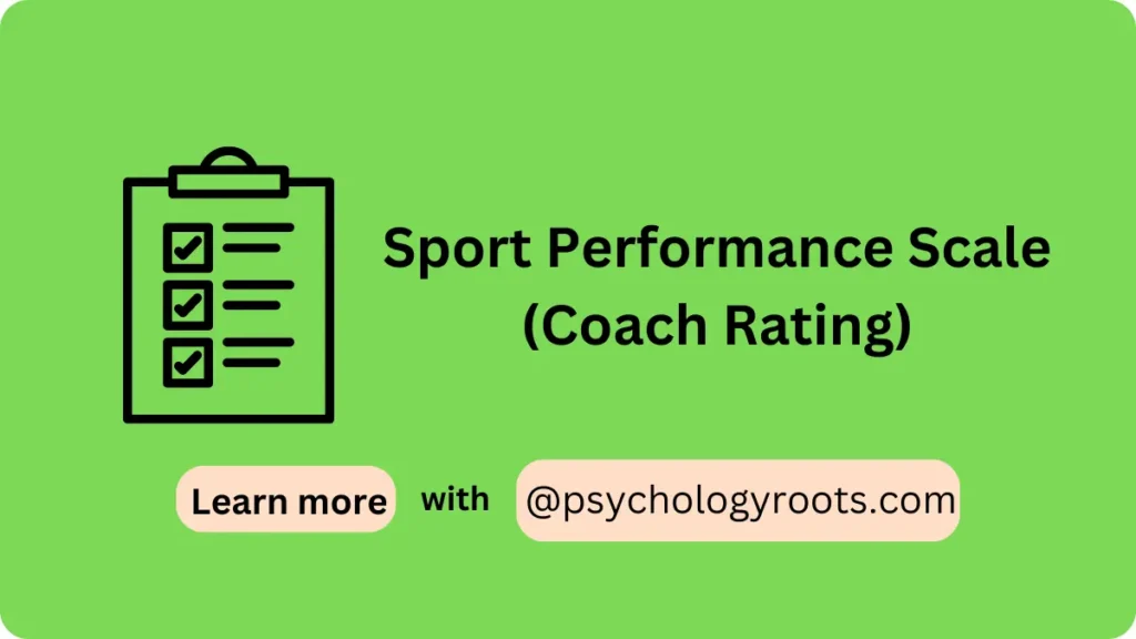 Sport Performance Scale (Coach Rating)