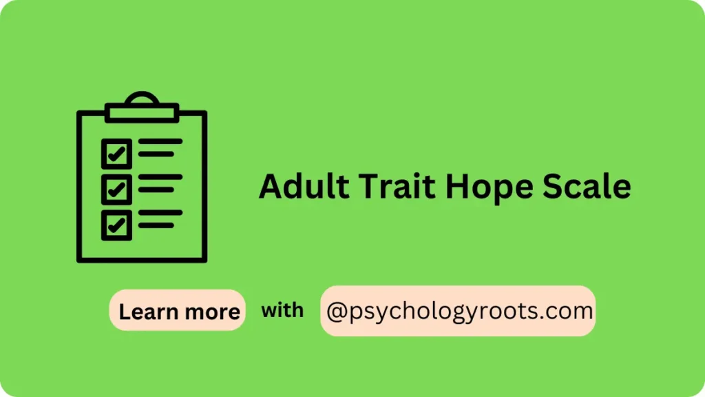 Adult Trait Hope Scale