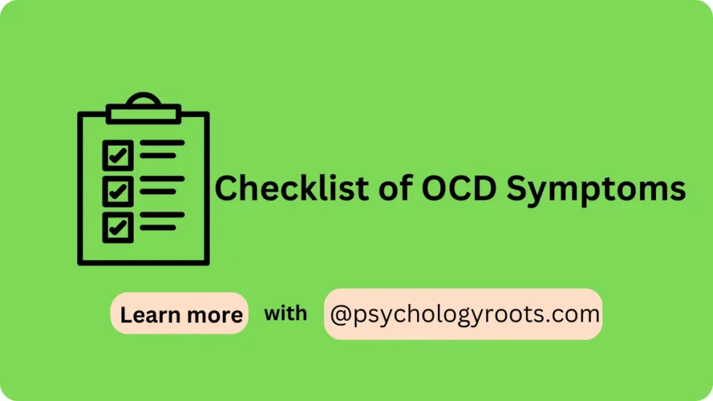 Checklist of OCD Symptoms