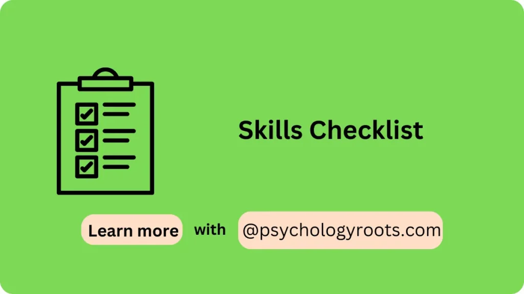 Skills Checklist