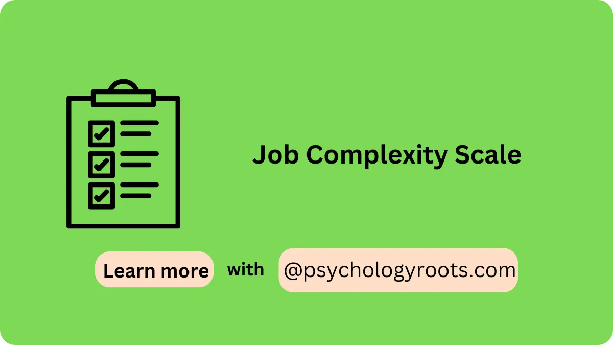 Job Complexity Scale