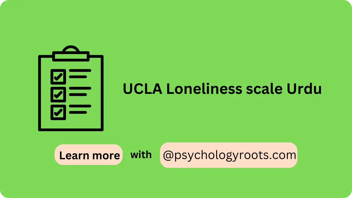 UCLA Loneliness scale Urdu