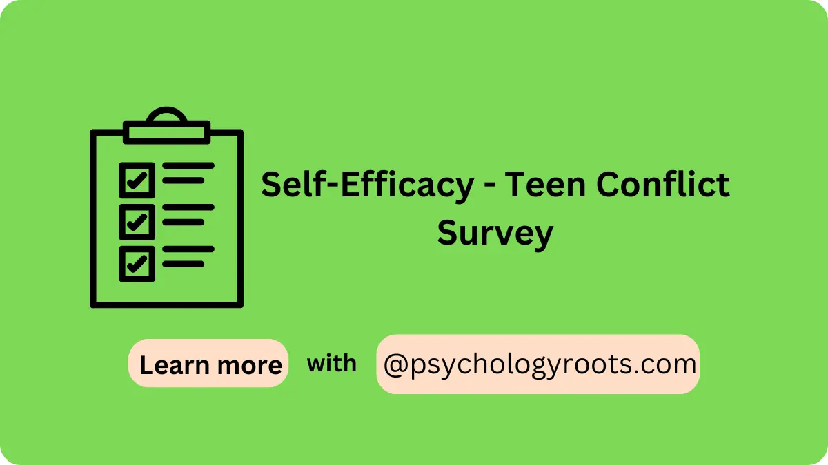 Self-Efficacy - Teen Conflict Survey
