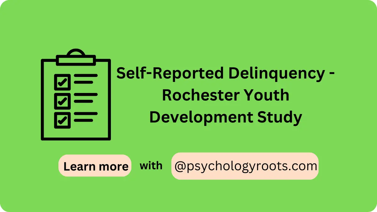 Self-Reported Delinquency - Rochester Youth Development Study