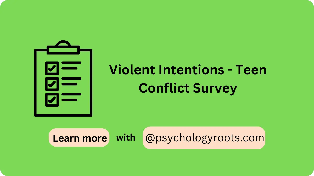 Violent Intentions - Teen Conflict Survey