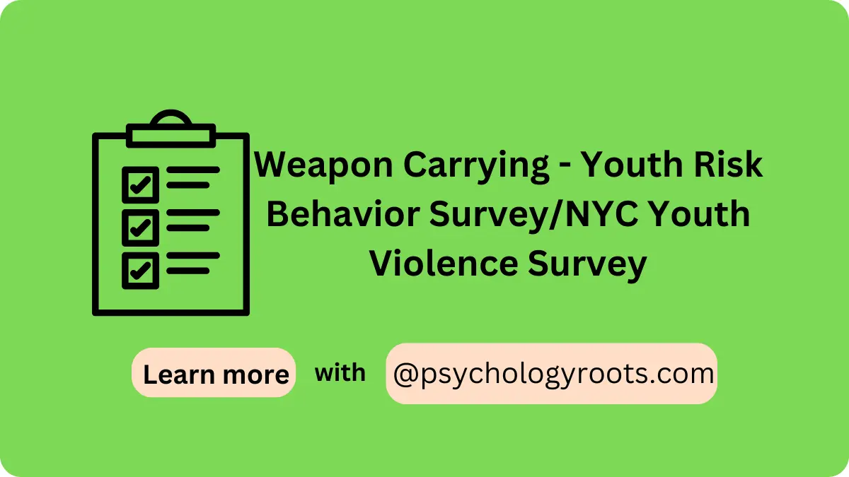 Weapon Carrying - Youth Risk Behavior Survey/NYC Youth Violence Survey