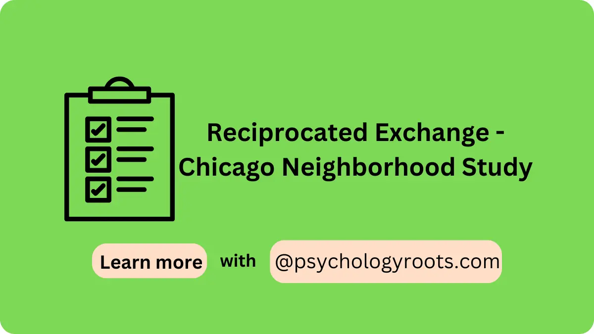 Reciprocated Exchange - Chicago Neighborhood Study