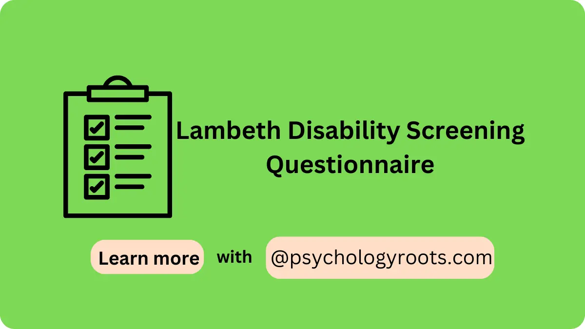 Lambeth Disability Screening Questionnaire