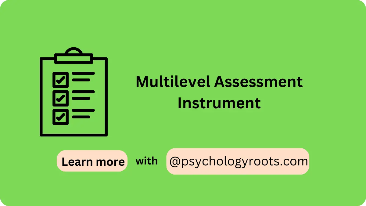 Multilevel Assessment Instrument