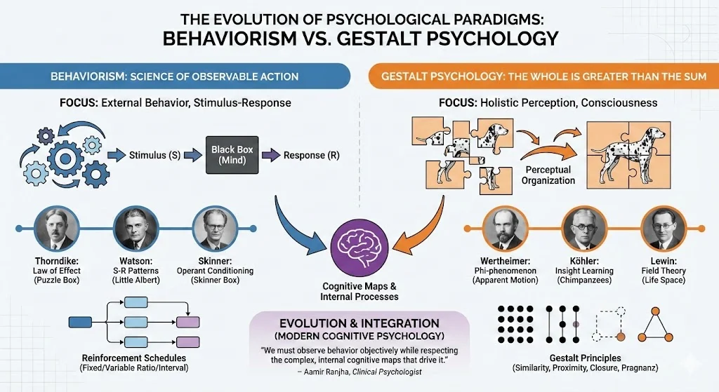 From Skinner to Lewin The Evolution of Behaviorism and Gestalt Theory