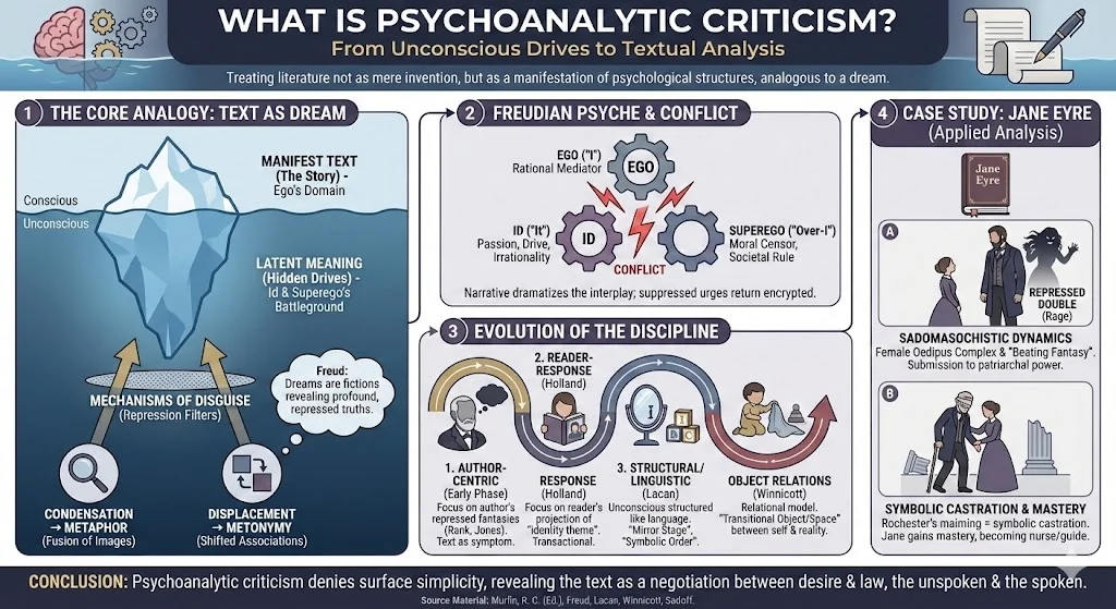 What is Psychoanalytic Criticism From Unconscious Drives to Textual Analysis