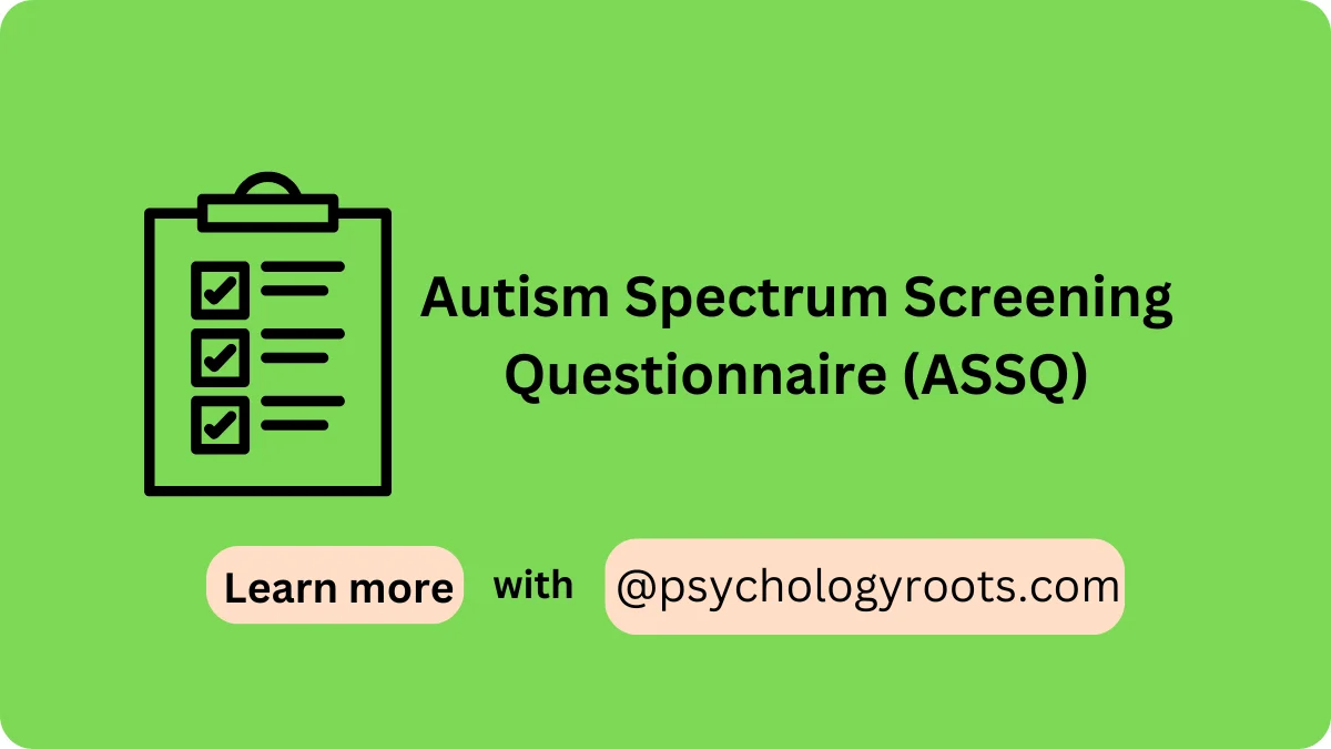 Autism Spectrum Screening Questionnaire (ASSQ)