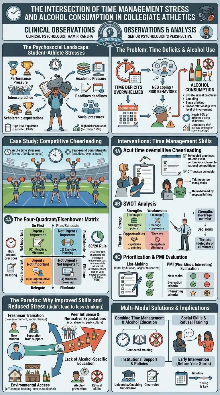 How Stress Impacts Alcohol Consumption in Collegiate Sports