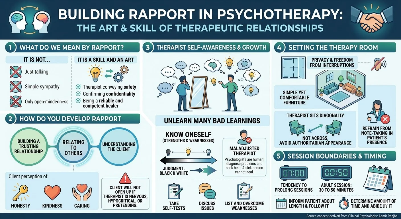 The Art of Clinical Rapport Establishing Trust in Therapy